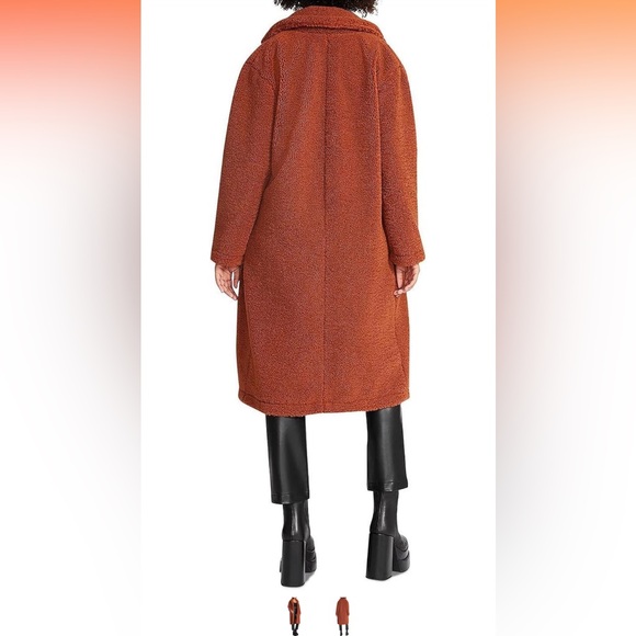 Steve Madden Saide Sherpa Teddy Coat - Picture 3 of 7